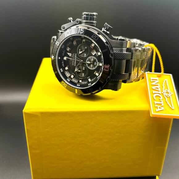 Invicta Coalition Forces 32727 Mens 52mm Black Stainless Chronograph Quartz 100m - Picture 4 of 17